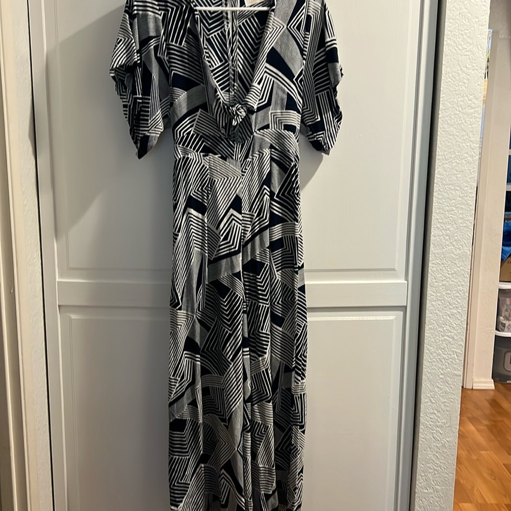 Ava Sky Jumpsuit XS tie front